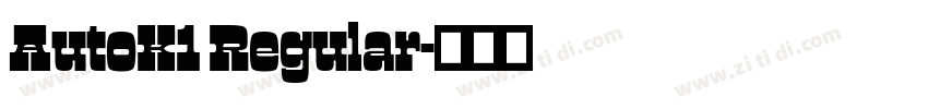 AutoK1 Regular字体转换